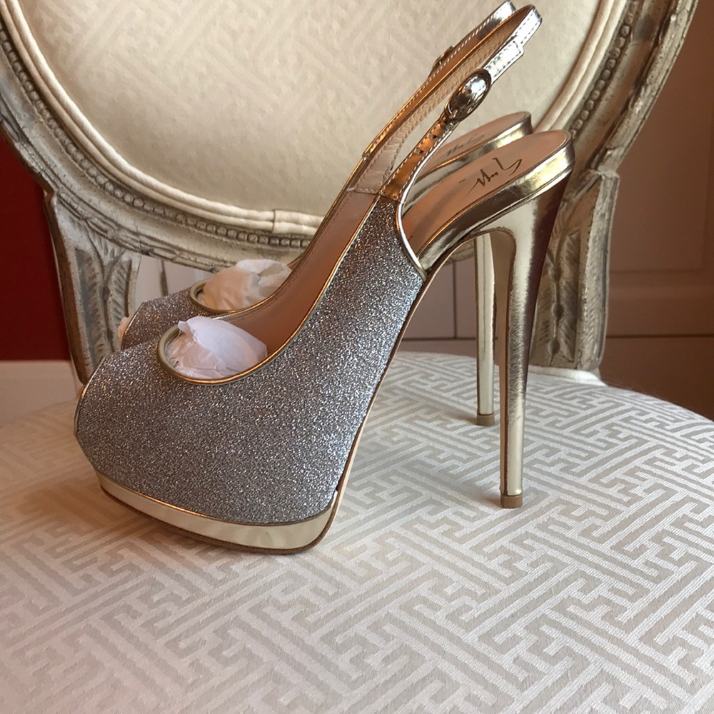 Giuseppe Zanotti metallic sling-backs